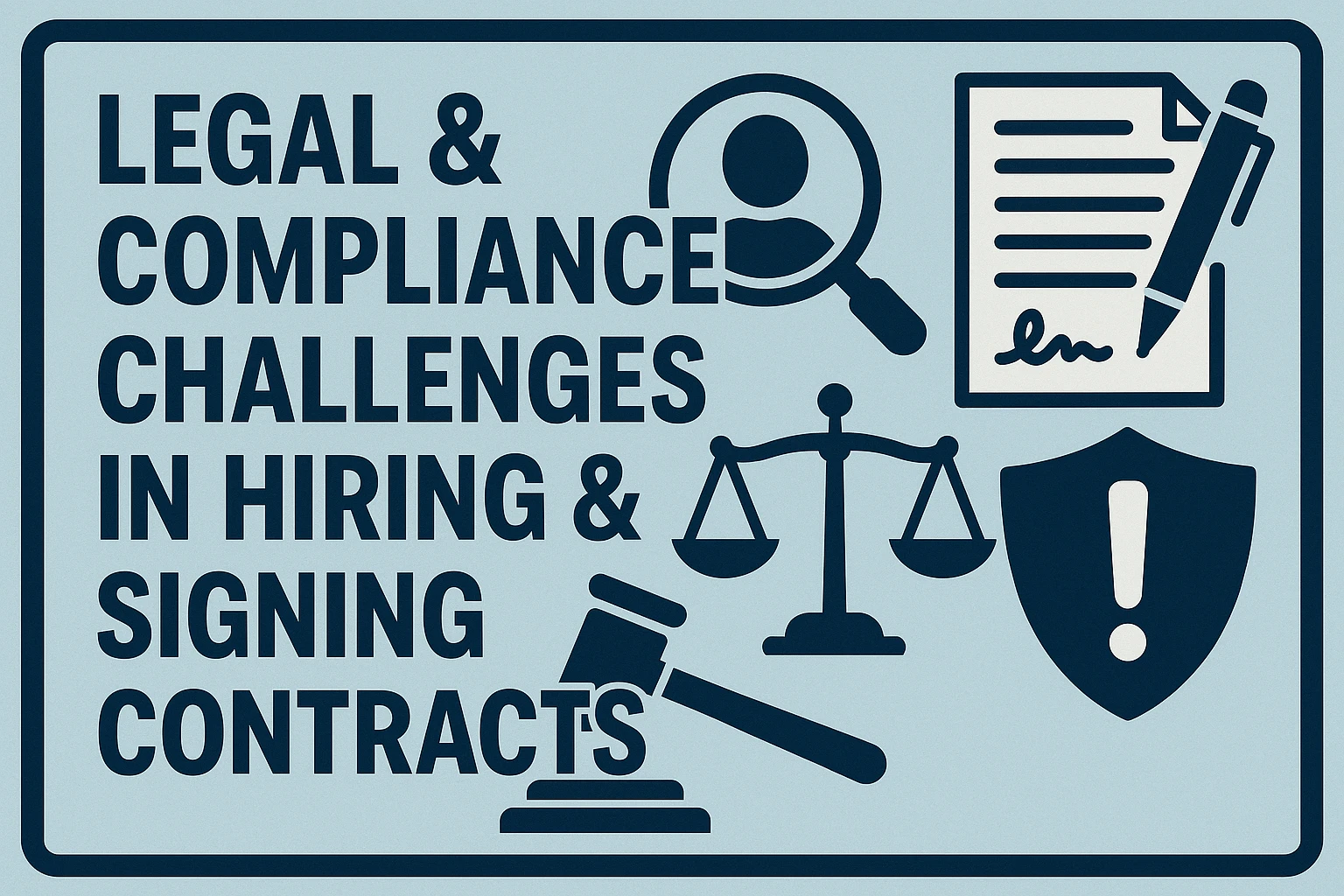 招聘与合同签署的法律与合规难点
