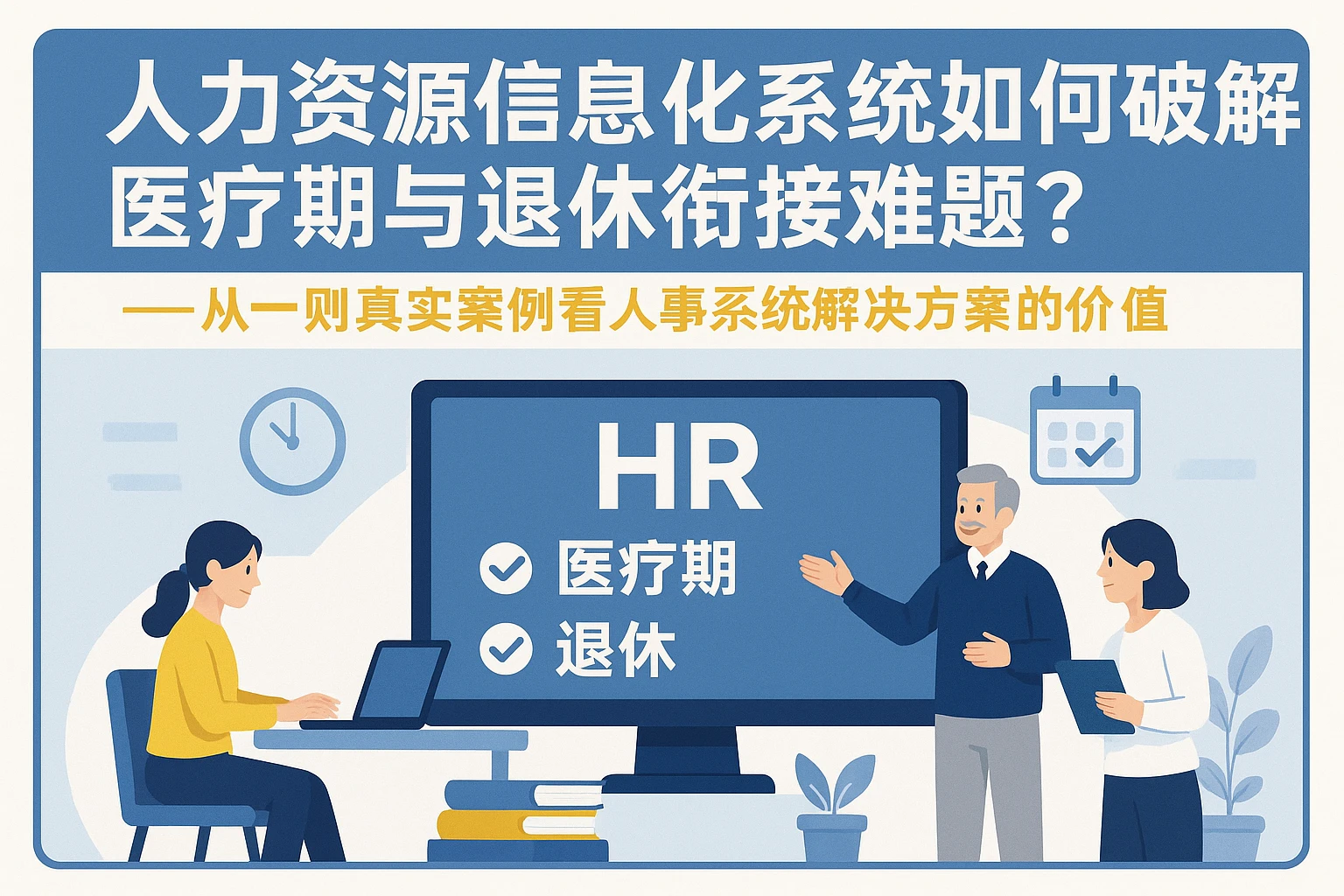 人力资源信息化系统如何破解医疗期与退休衔接难题？——从一则真实案例看人事系统解决方案的价值