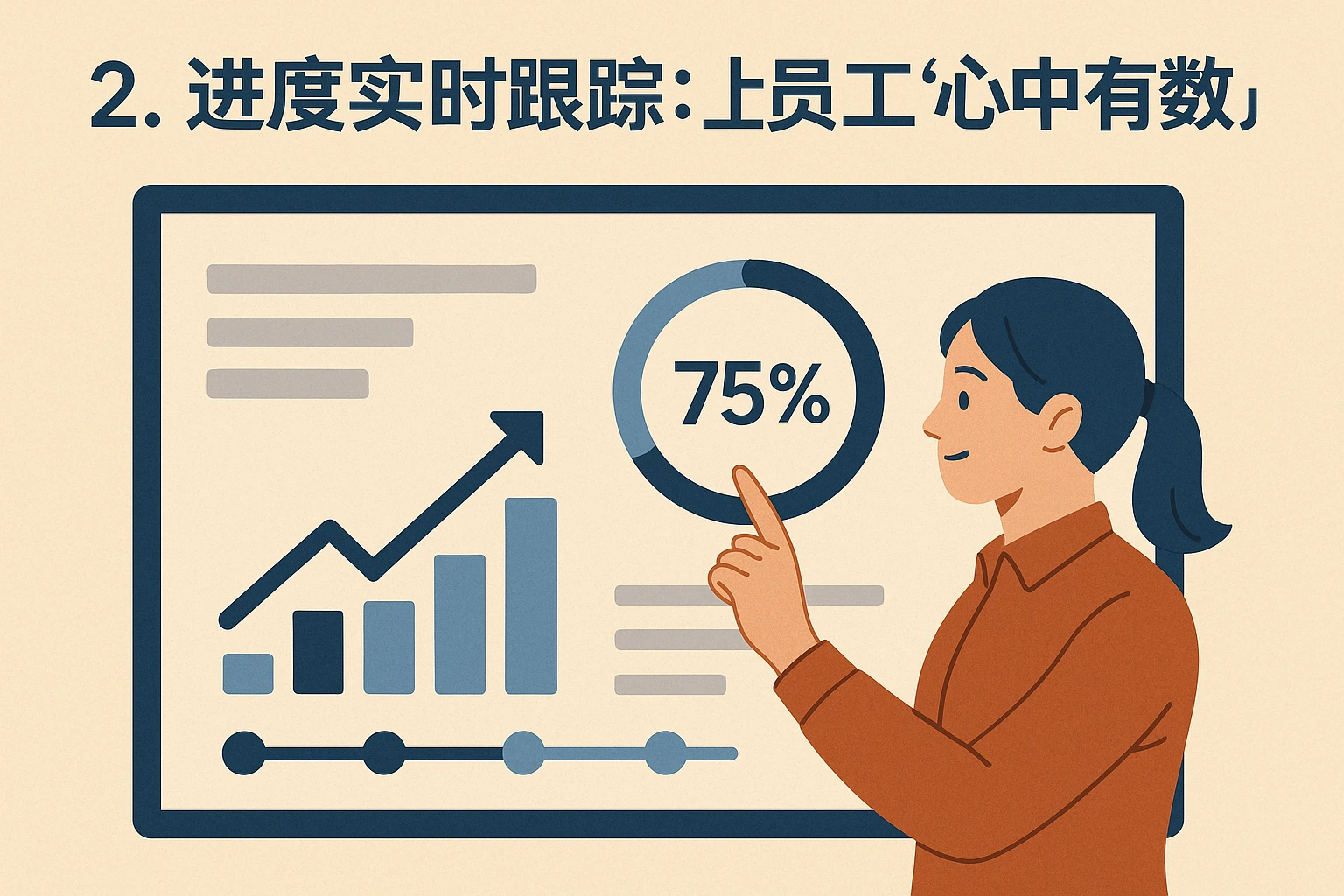 2. 进度实时跟踪：让员工