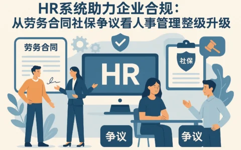 HR系统助力企业合规：从劳务合同社保争议看人事管理升级