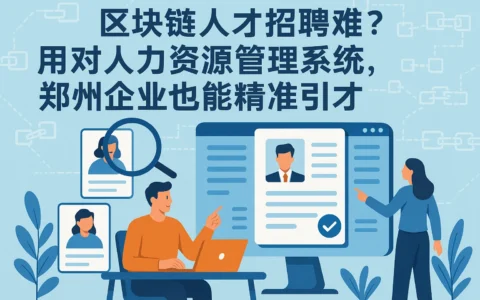 区块链人才招聘难?用对人力资源管理系统,郑州企业也能精准引才
