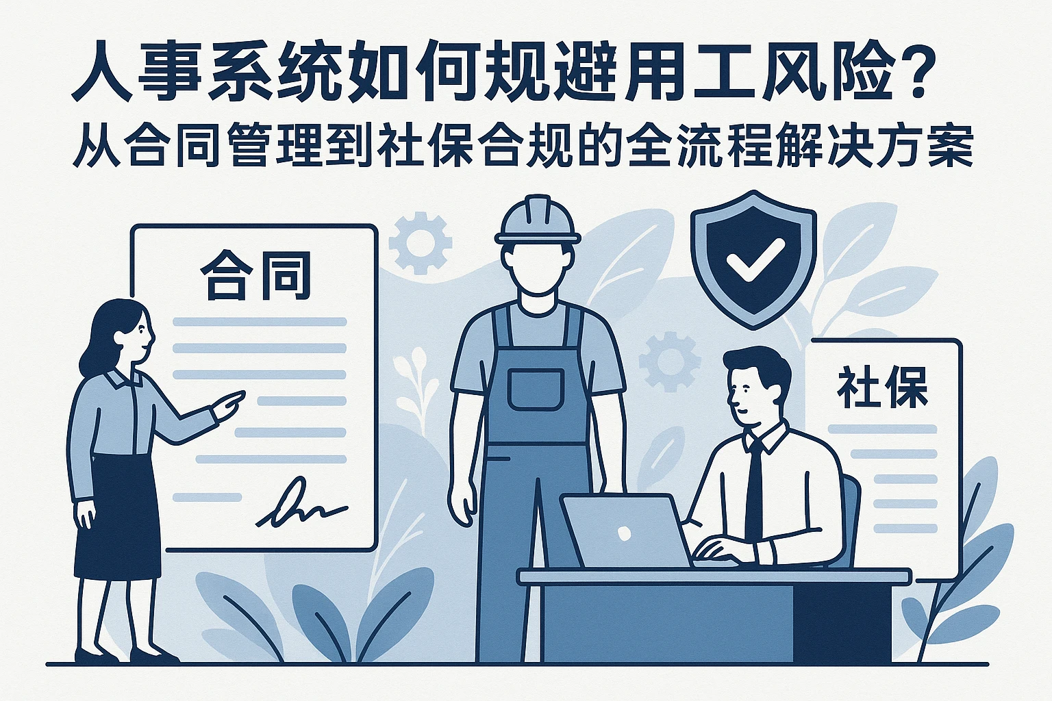人事系统如何规避用工风险？从合同管理到社保合规的全流程解决方案