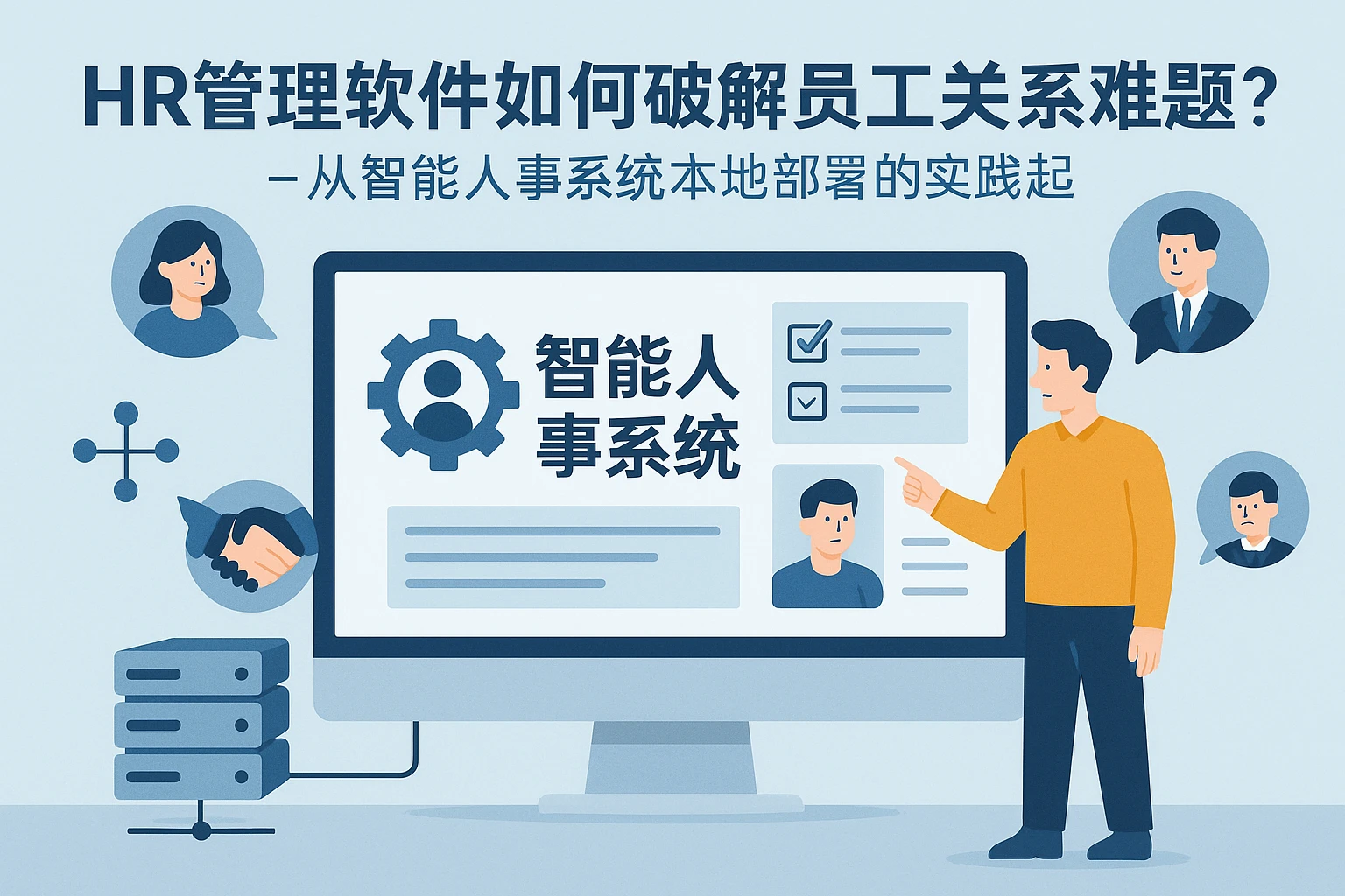 HR管理软件如何破解员工关系难题？——从智能人事系统本地部署的实践说起