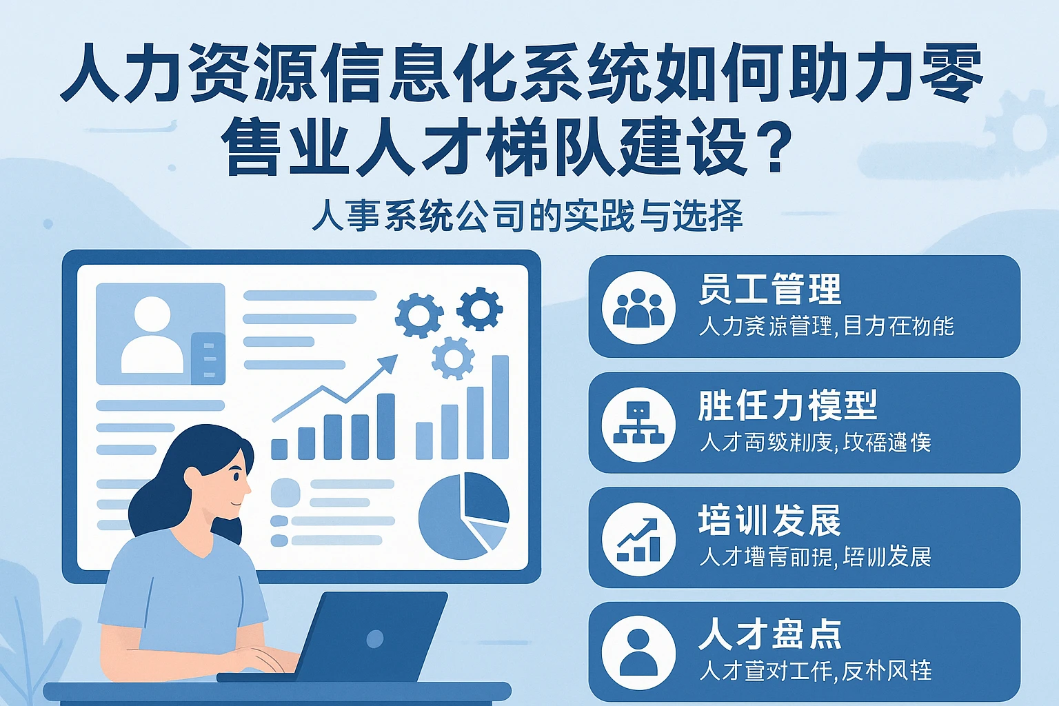 人力资源信息化系统如何助力零售业人才梯队建设？人事系统公司的实践与选择