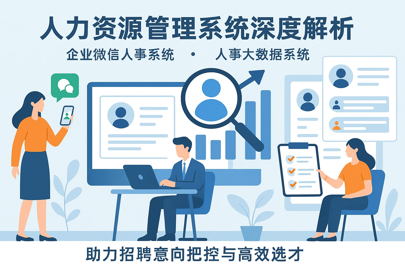人力资源管理系统深度解析：企业微信人事系统、人事大数据系统助力招聘意向把控与高效选才