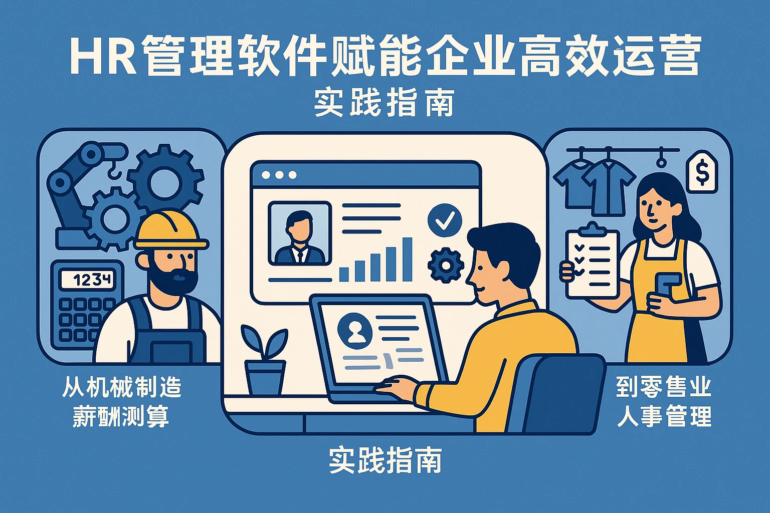 HR管理软件赋能企业高效运营：从机械制造薪酬测算到零售业人事管理的实践指南
