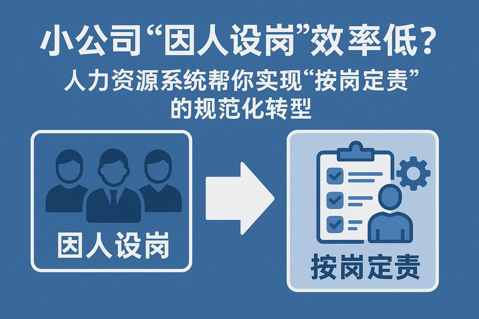 小公司“因人设岗”效率低？人力资源系统帮你实现“按岗定责”的规范化转型