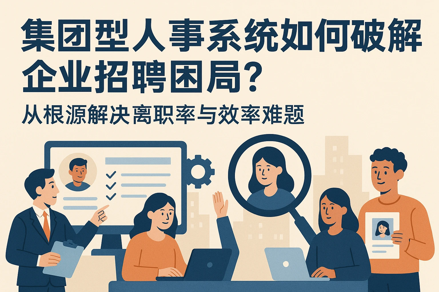 集团型人事系统如何破解企业招聘困局？从根源解决离职率与效率难题