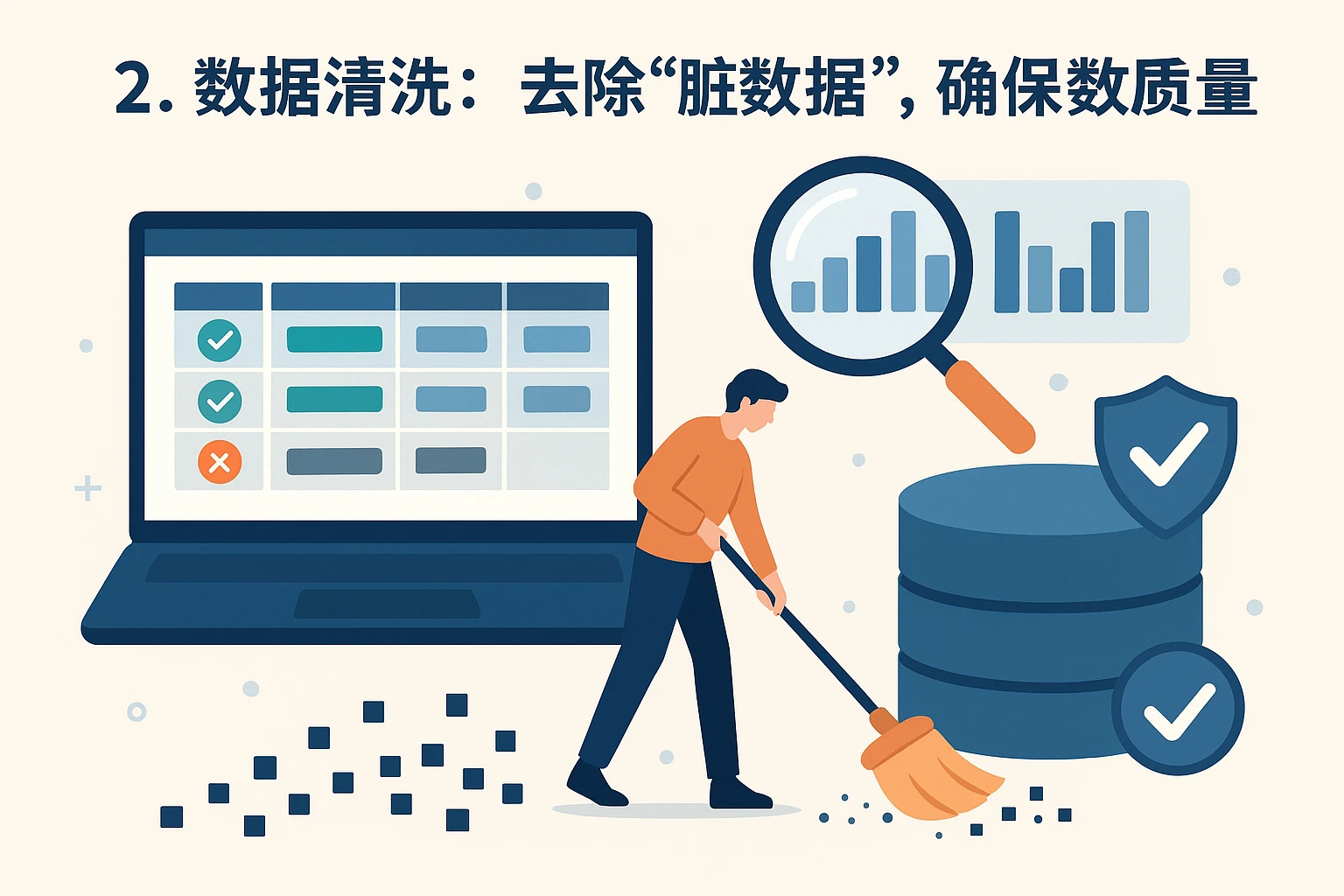2. 数据清洗：去除“脏数据”，确保数据质量