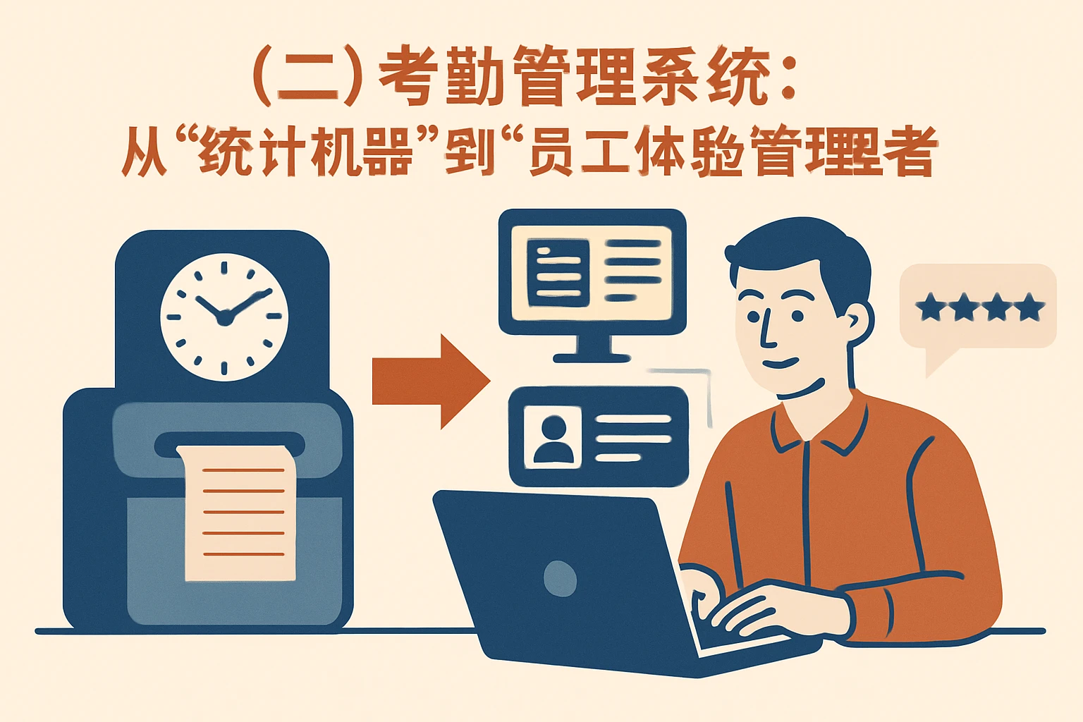 （二）考勤管理系统：从“统计机器”到“员工体验管理者”