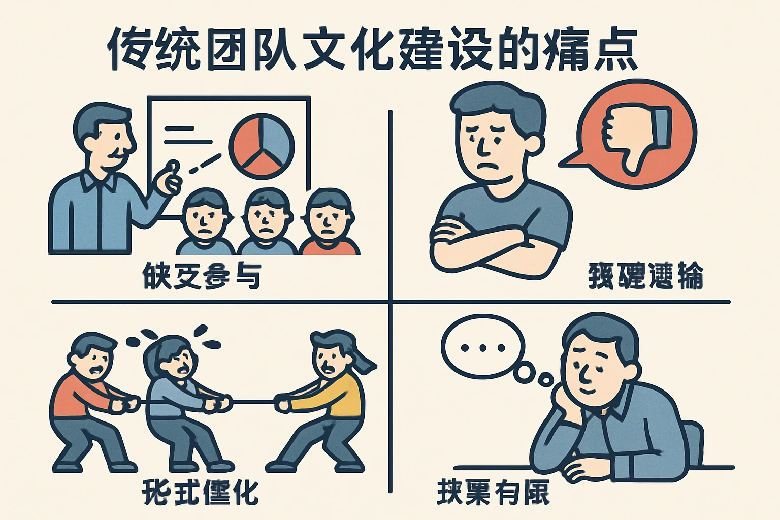 传统团队文化建设的痛点
