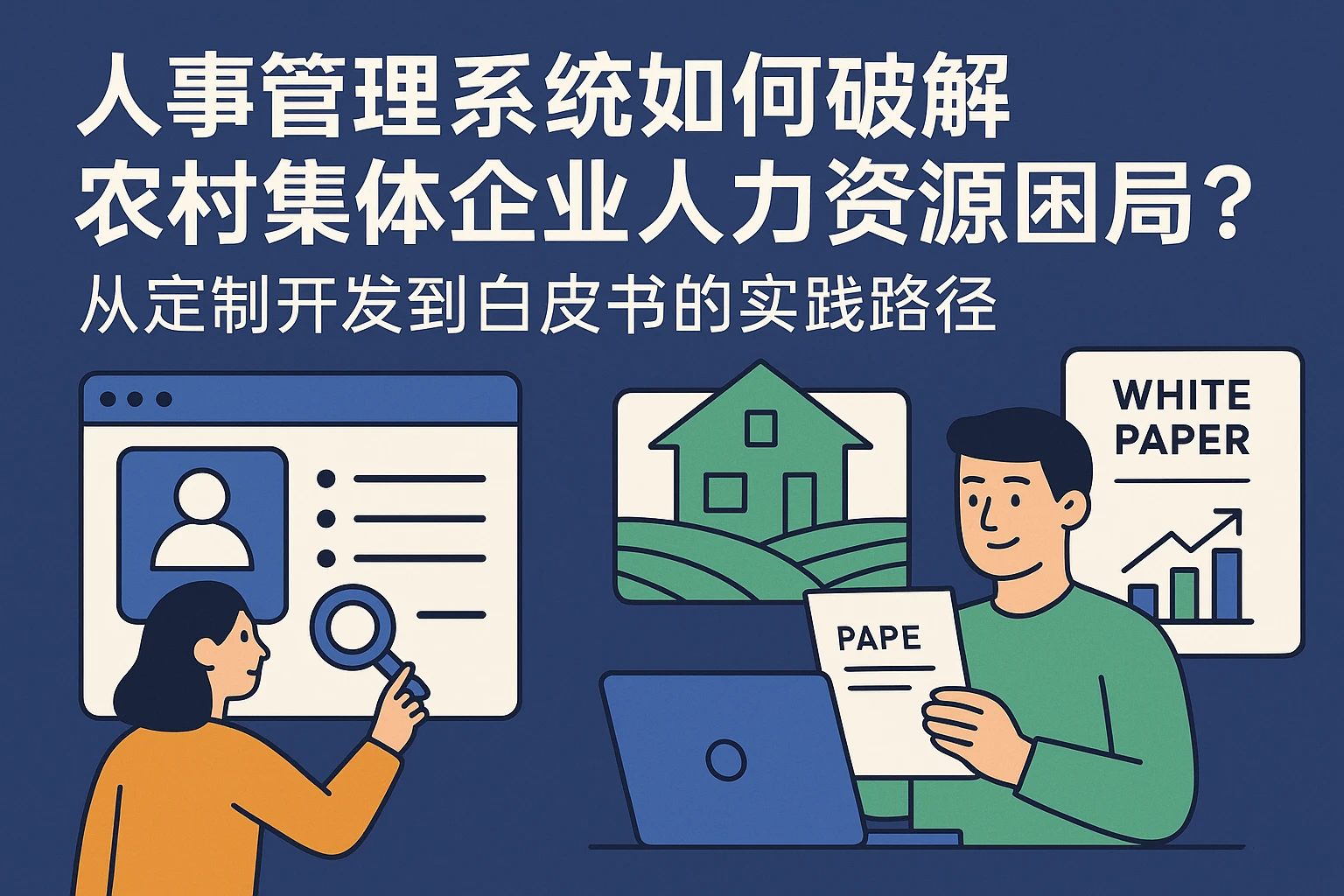 人事管理系统如何破解农村集体企业人力资源困局？从定制开发到白皮书的实践路径