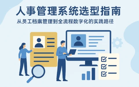 人事管理系统选型指南：从员工档案管理到全流程数字化的实践路径