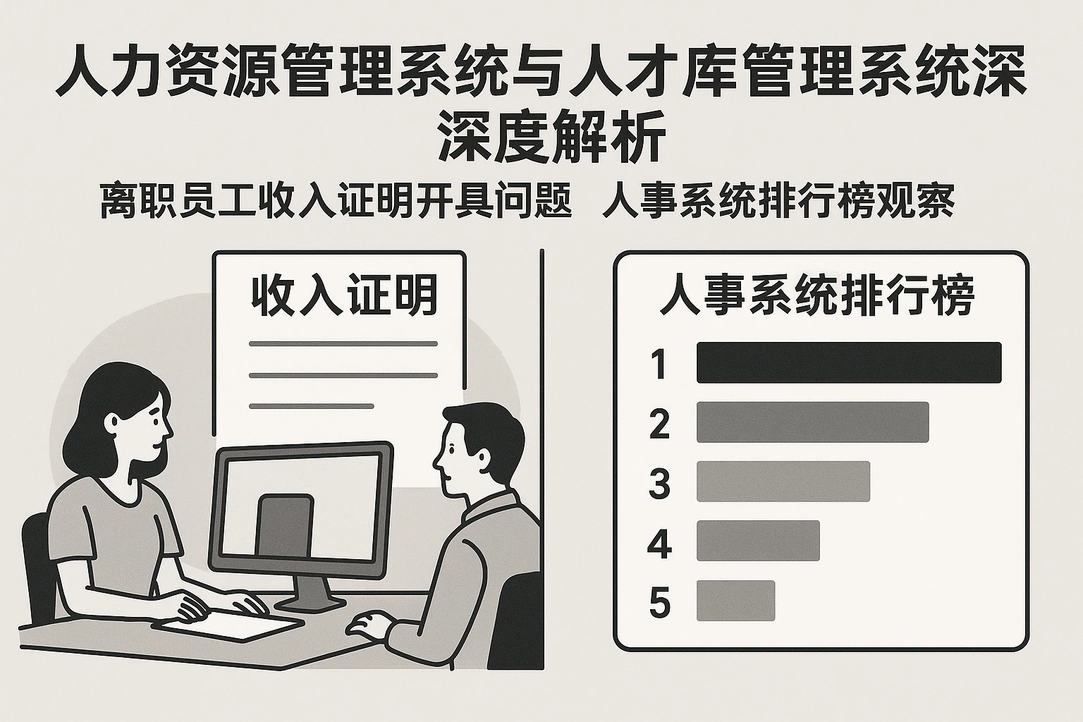 人力资源管理系统与人才库管理系统深度解析：离职员工收入证明开具问题与人事系统排行榜观察