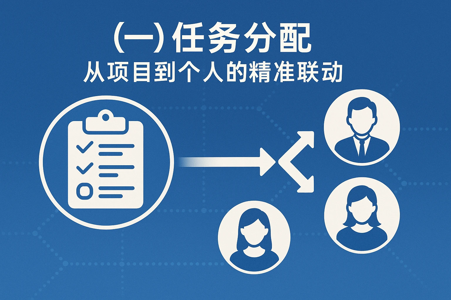 （一）任务分配：从项目到个人的精准联动