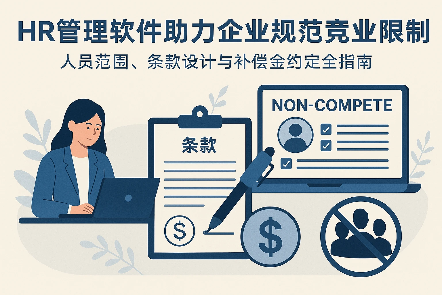 HR管理软件助力企业规范竞业限制：人员范围、条款设计与补偿金约定全指南