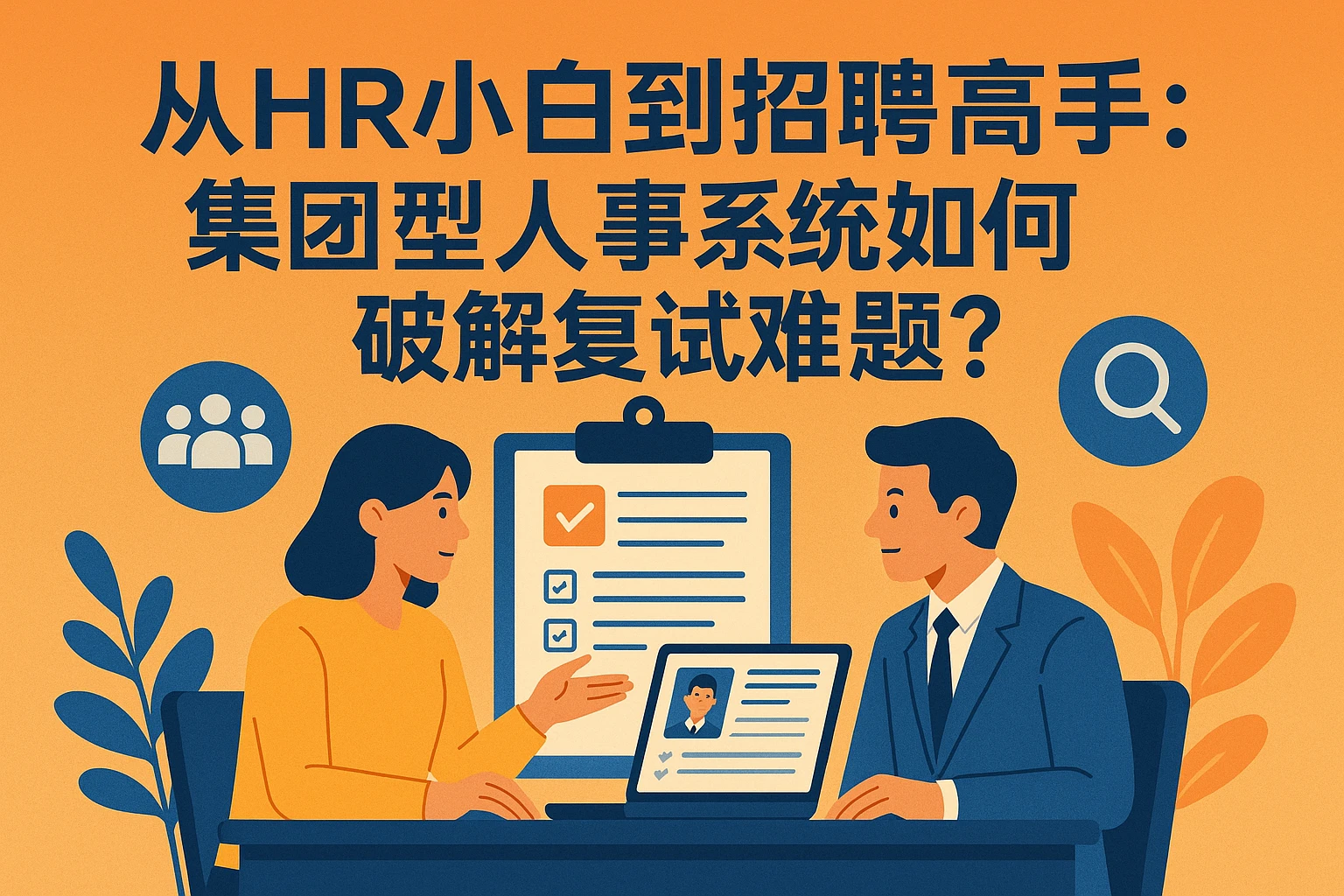 从HR小白到招聘高手：集团型人事系统如何破解复试难题？
