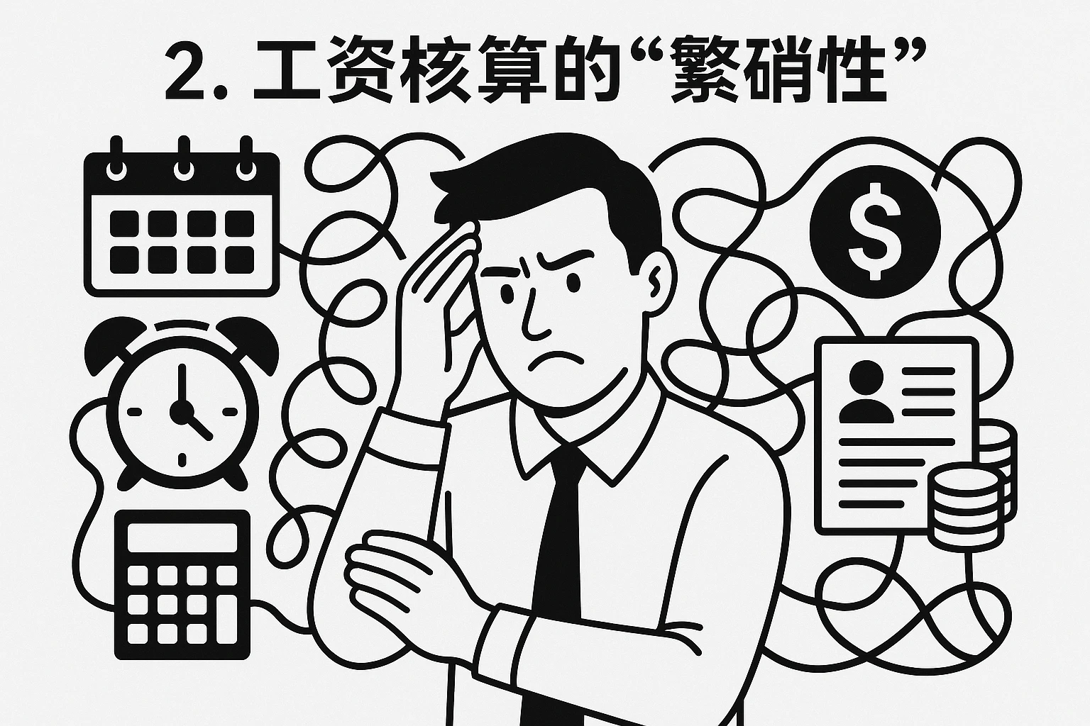 2. 工资核算的“繁琐性”