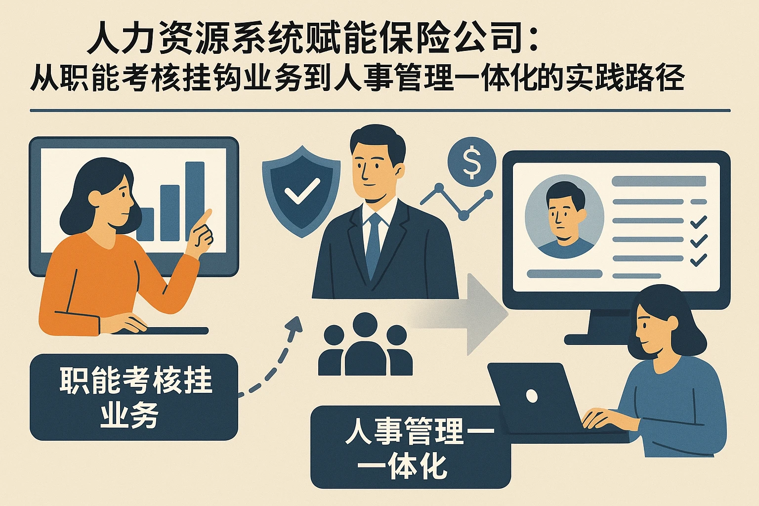 人力资源系统赋能保险公司：从职能考核挂钩业务到人事管理一体化的实践路径