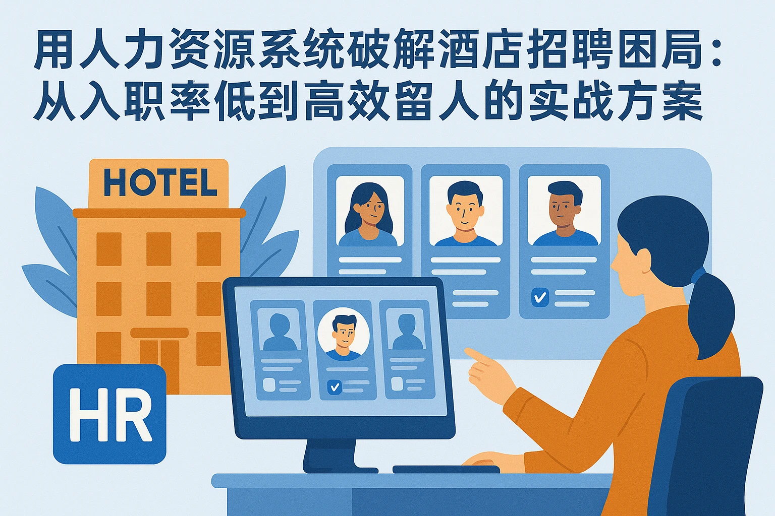 用人力资源系统破解酒店招聘困局：从入职率低到高效留人的实战方案