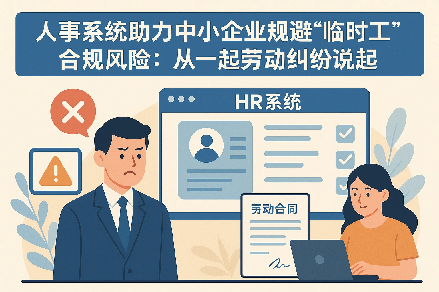 人事系统助力中小企业规避“临时工”合规风险：从一起劳动纠纷说起
