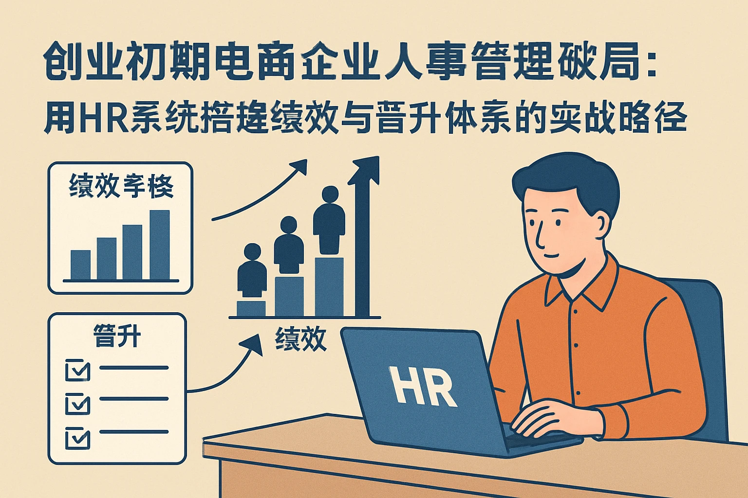 创业初期电商企业人事管理破局：用HR系统搭建绩效与晋升体系的实战路径