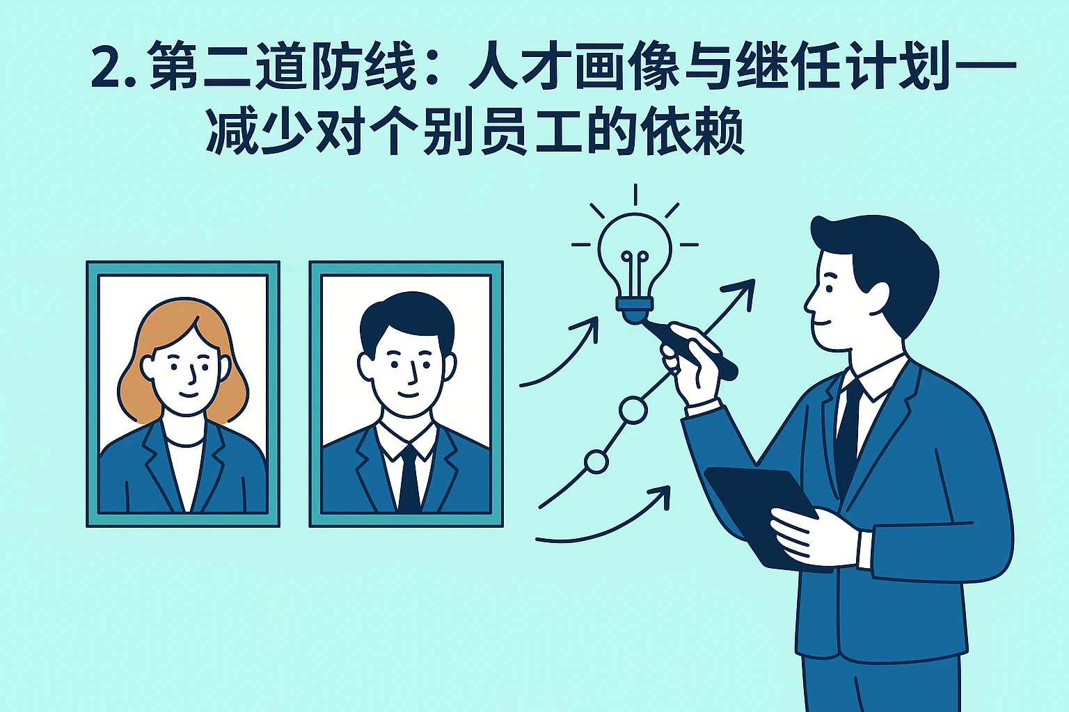 2. 第二道防线：人才画像与继任计划——减少对个别员工的依赖