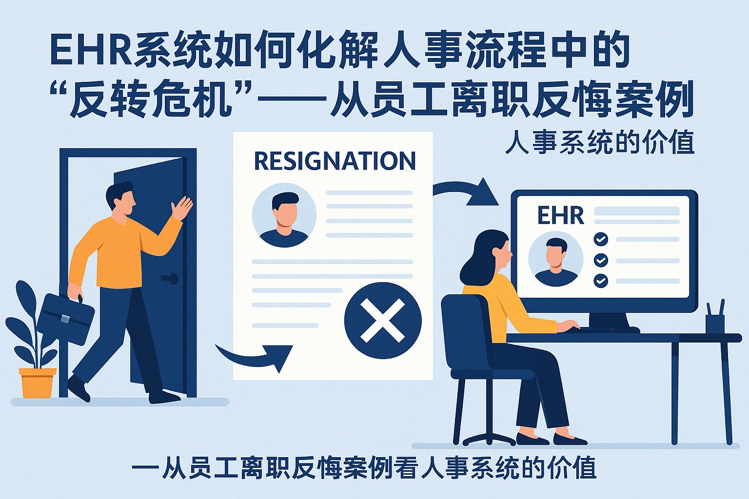 EHR系统如何化解人事流程中的“反转危机”——从员工离职反悔案例看人事系统的价值