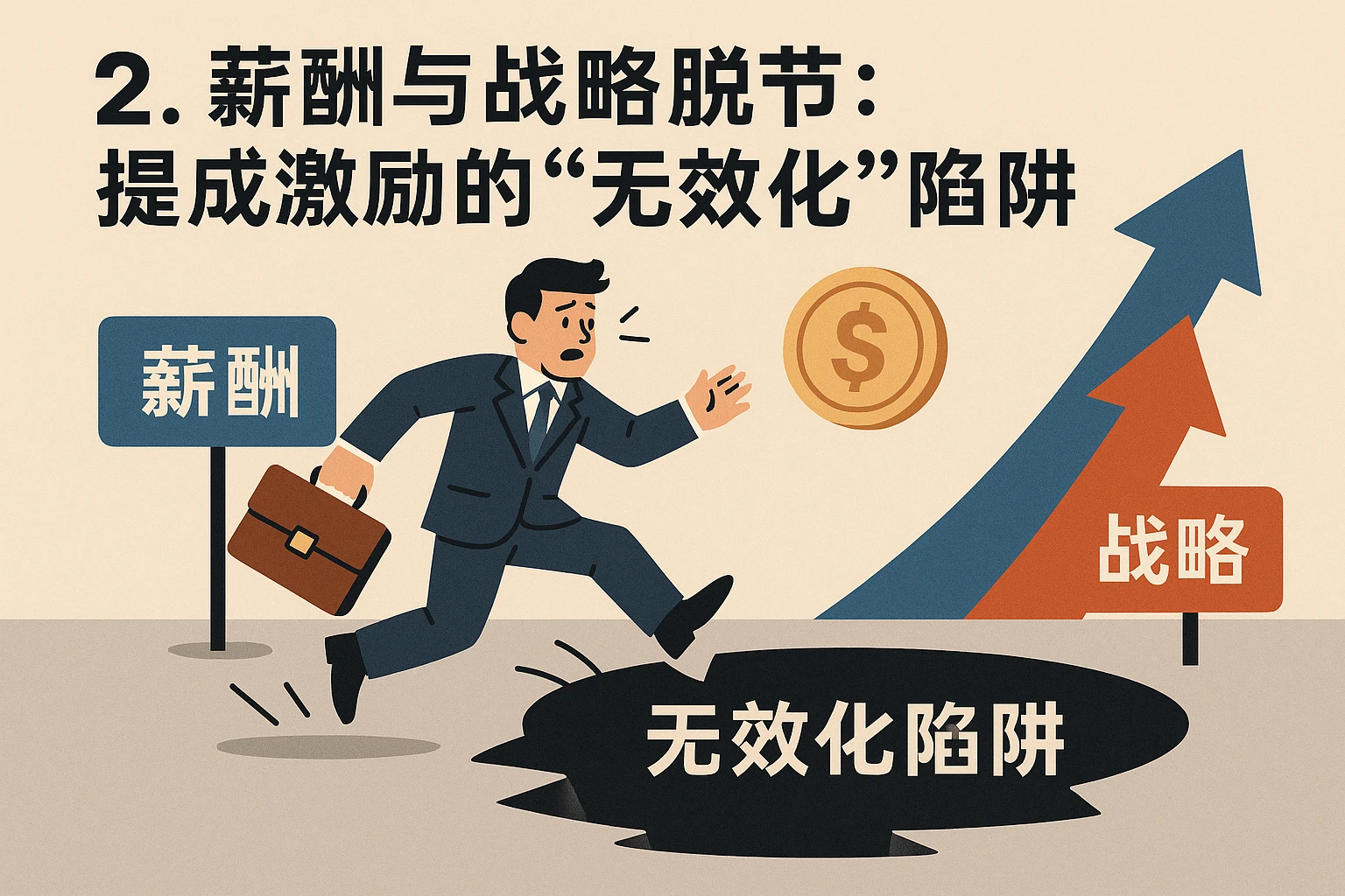 2. 薪酬与战略脱节：提成激励的“无效化”陷阱