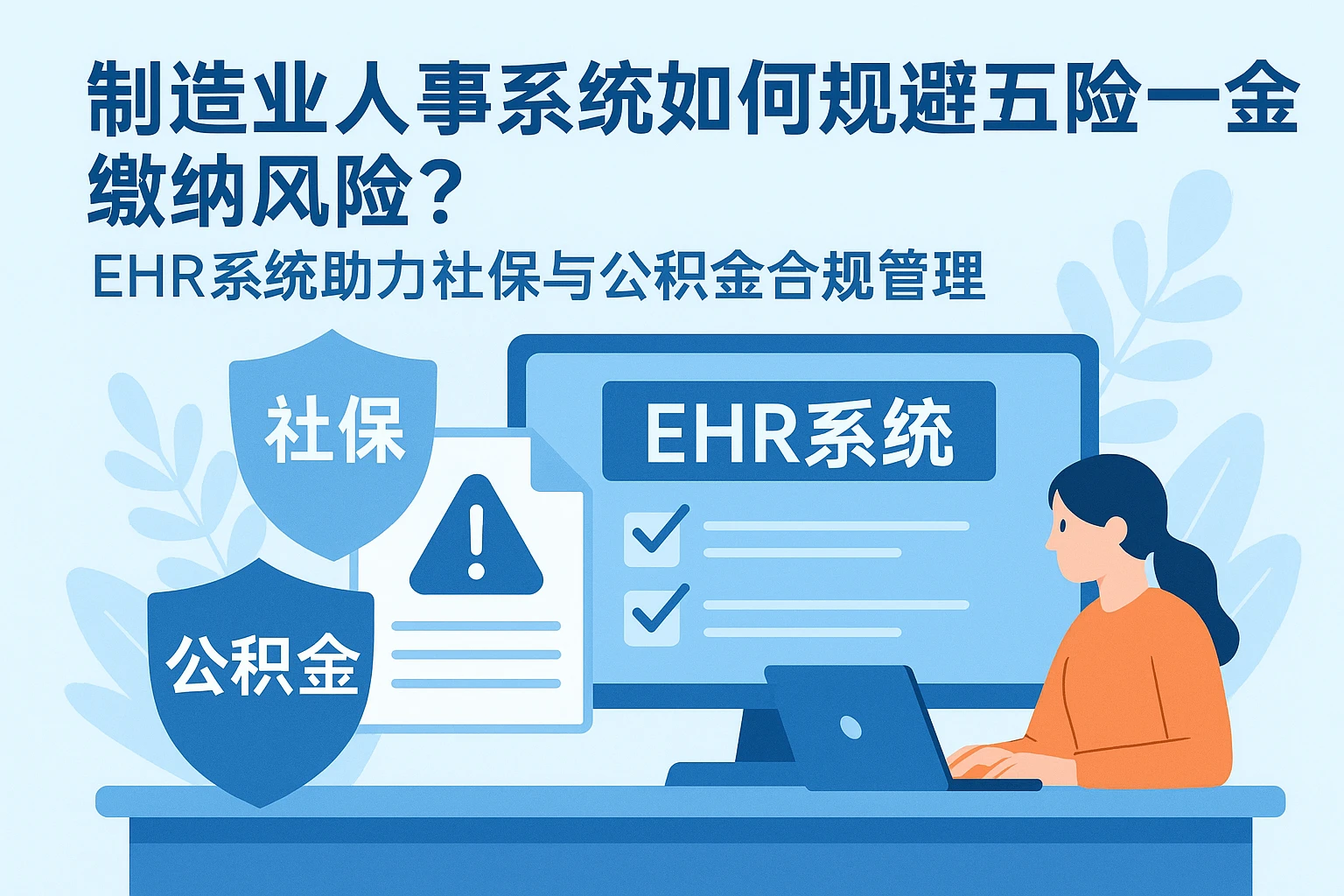 制造业人事系统如何规避五险一金缴纳风险？EHR系统助力社保与公积金合规管理