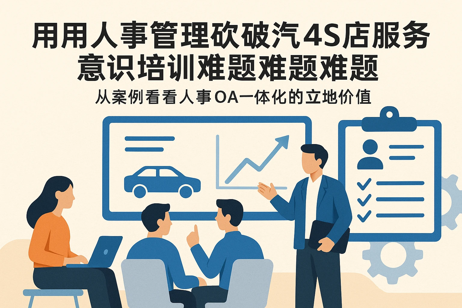 用人事管理系统破解汽车4S店服务意识培训难题——从案例看人事OA一体化的落地价值