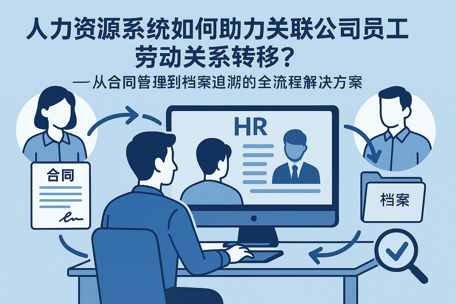 人力资源系统如何助力关联公司员工劳动关系转移？——从合同管理到档案追溯的全流程解决方案