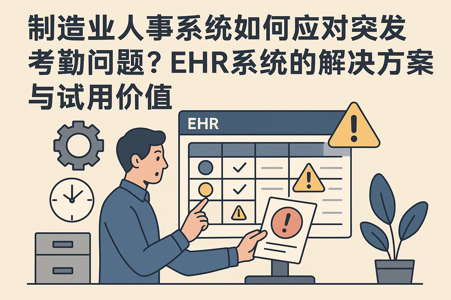 制造业人事系统如何应对突发考勤问题？EHR系统的解决方案与试用价值