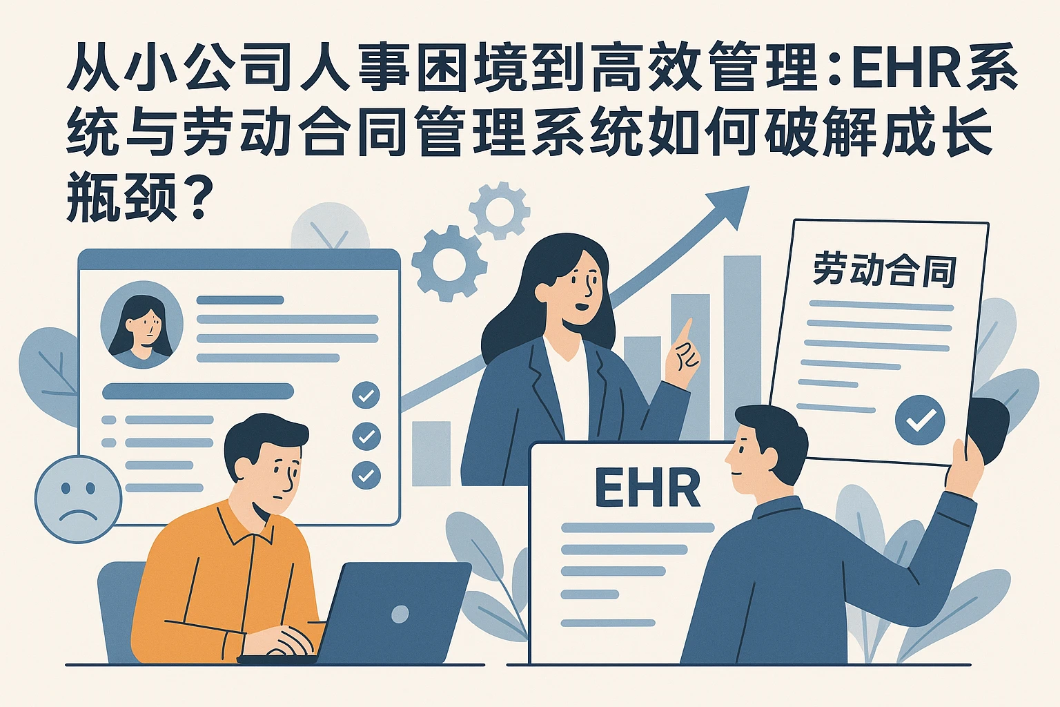 从小公司人事困境到高效管理：EHR系统与劳动合同管理系统如何破解成长瓶颈？