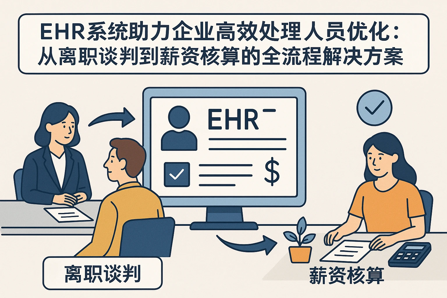 EHR系统助力企业高效处理人员优化：从离职谈判到薪资核算的全流程解决方案