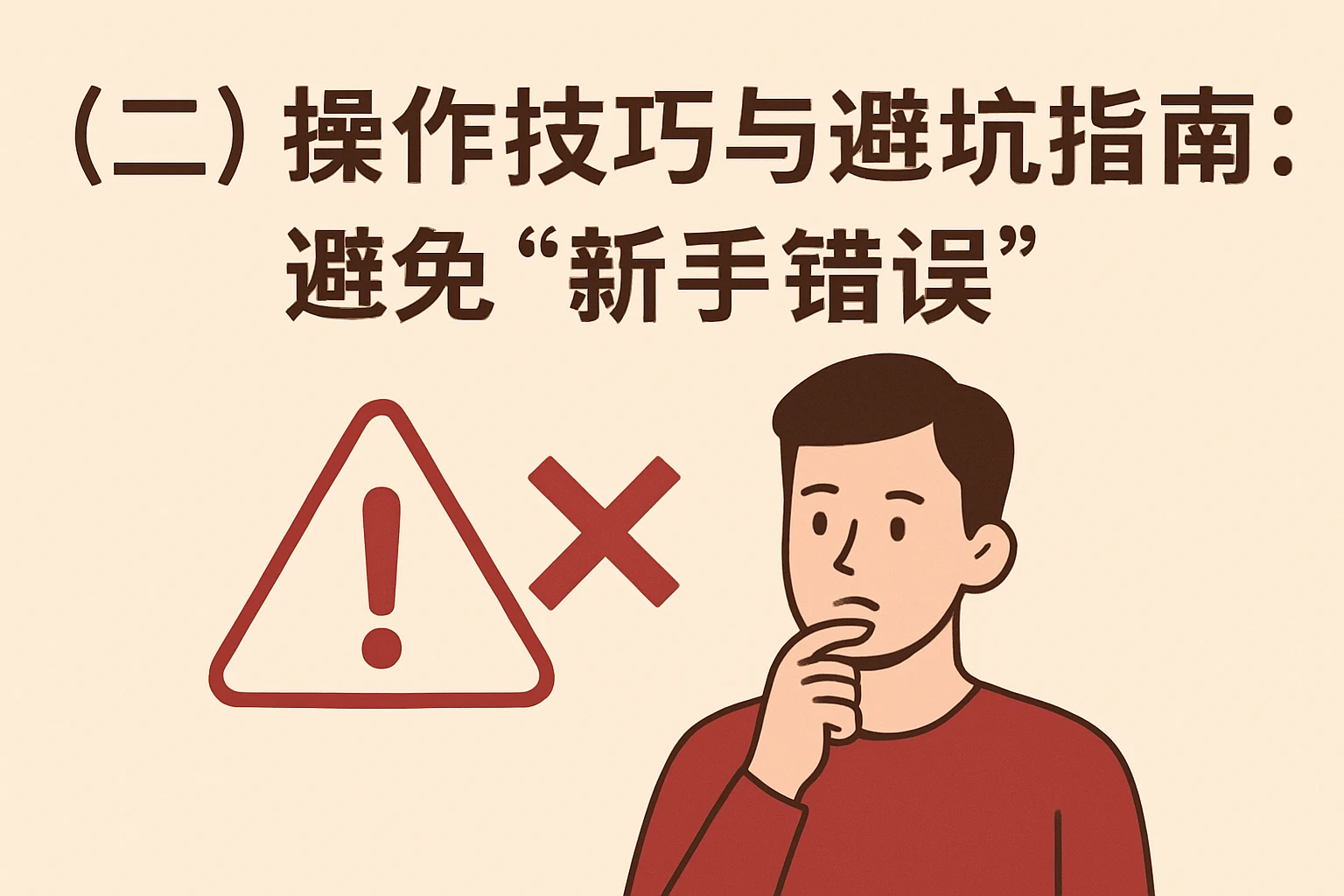 （二）操作技巧与避坑指南：避免“新手错误”