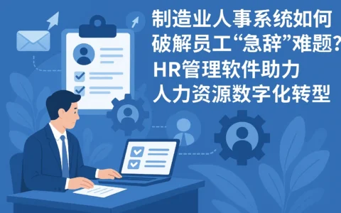 制造业人事系统如何破解员工“急辞”难题？HR管理软件助力人力资源数字化转型