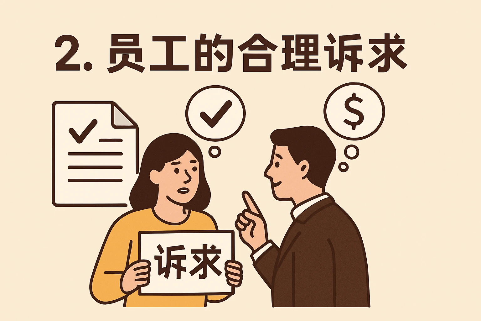 2. 员工的合理诉求