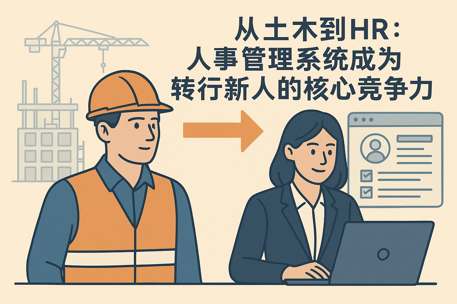 从土木到HR：人事管理系统成为转行新人的核心竞争力