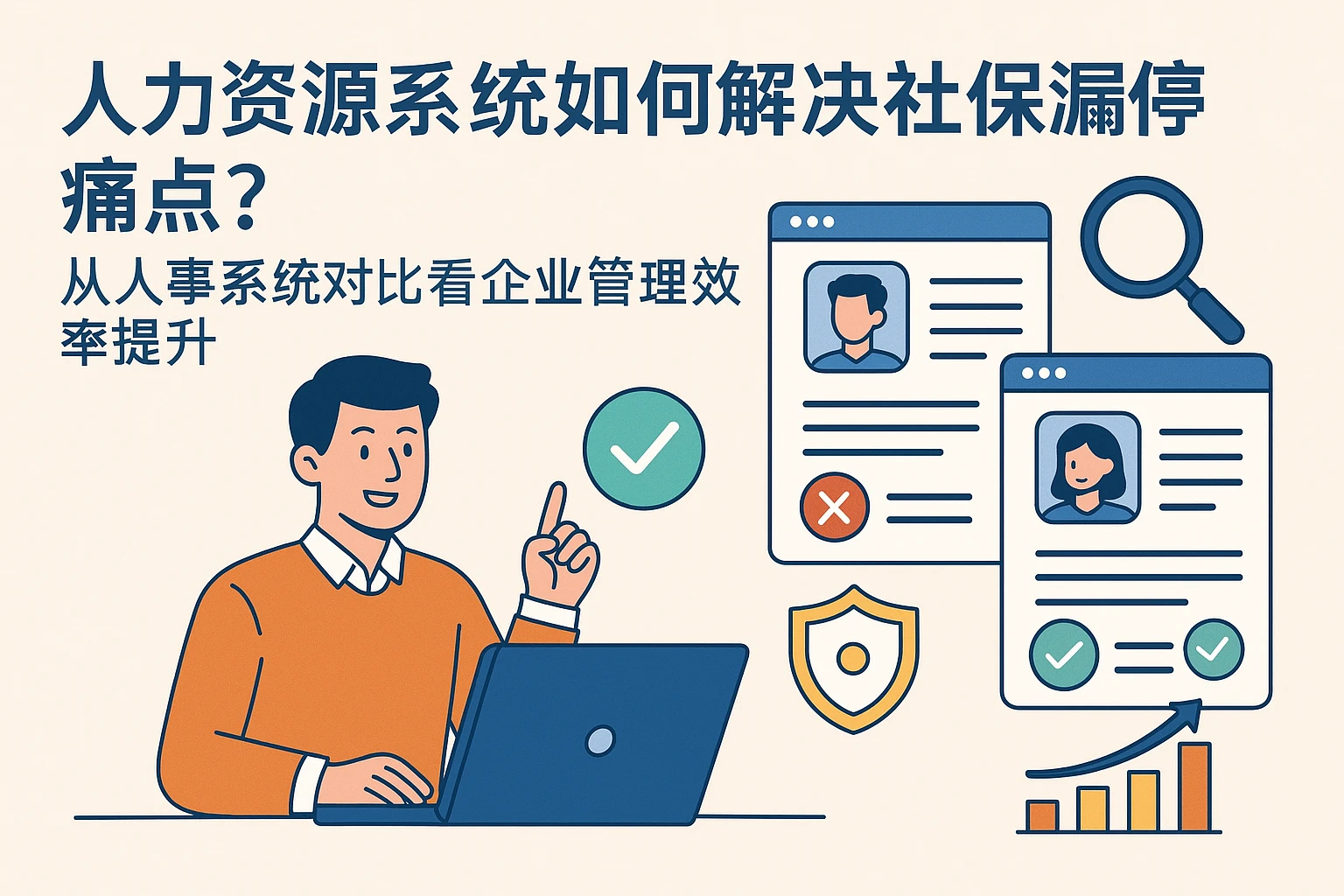 人力资源系统如何解决社保漏停痛点？从人事系统对比看企业管理效率提升