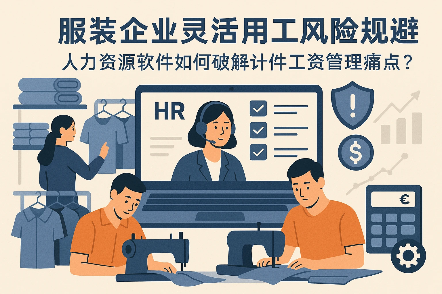 服装企业灵活用工风险规避：人力资源软件如何破解计件工资管理痛点？