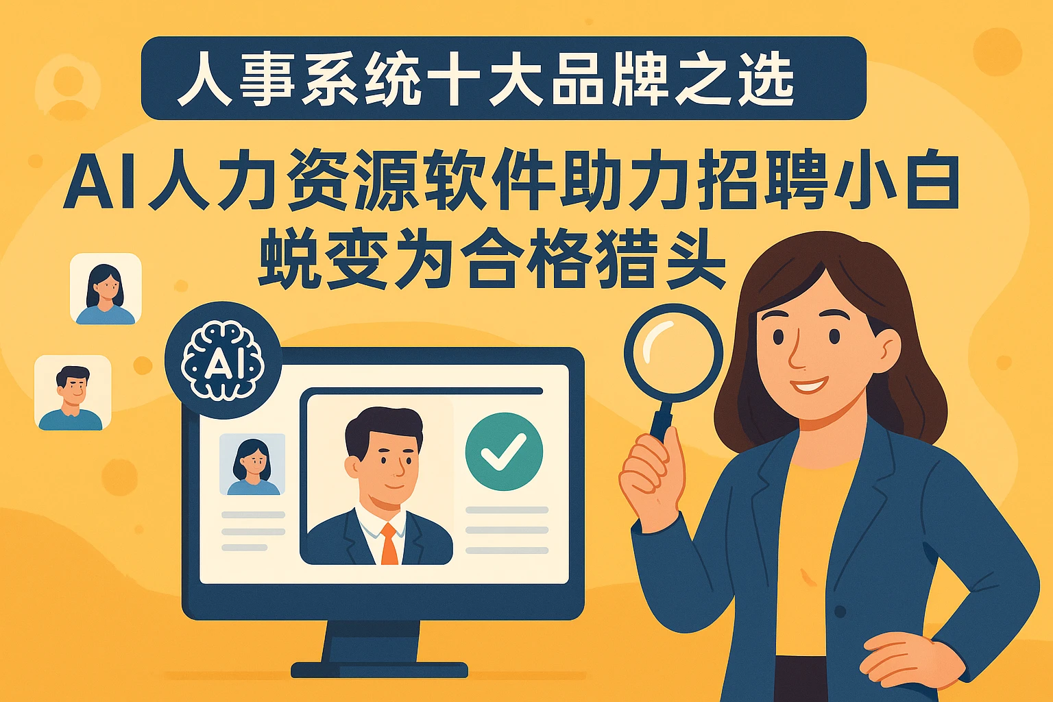 人事系统十大品牌之选：AI人力资源软件助力招聘小白蜕变为合格猎头