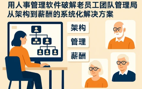 用人事管理软件破解老员工团队管理困局：从架构到薪酬的系统化解决方案