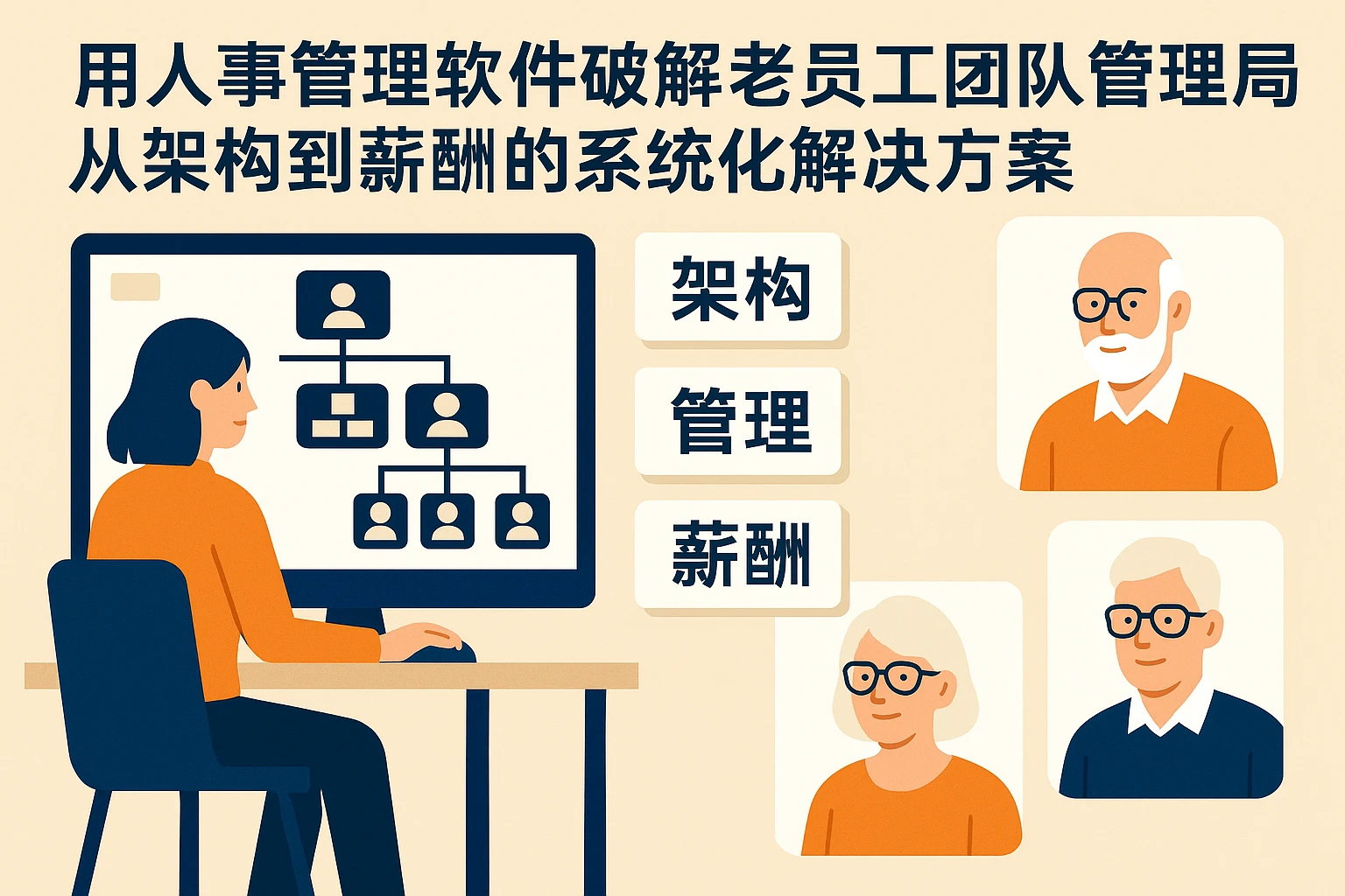 用人事管理软件破解老员工团队管理困局：从架构到薪酬的系统化解决方案