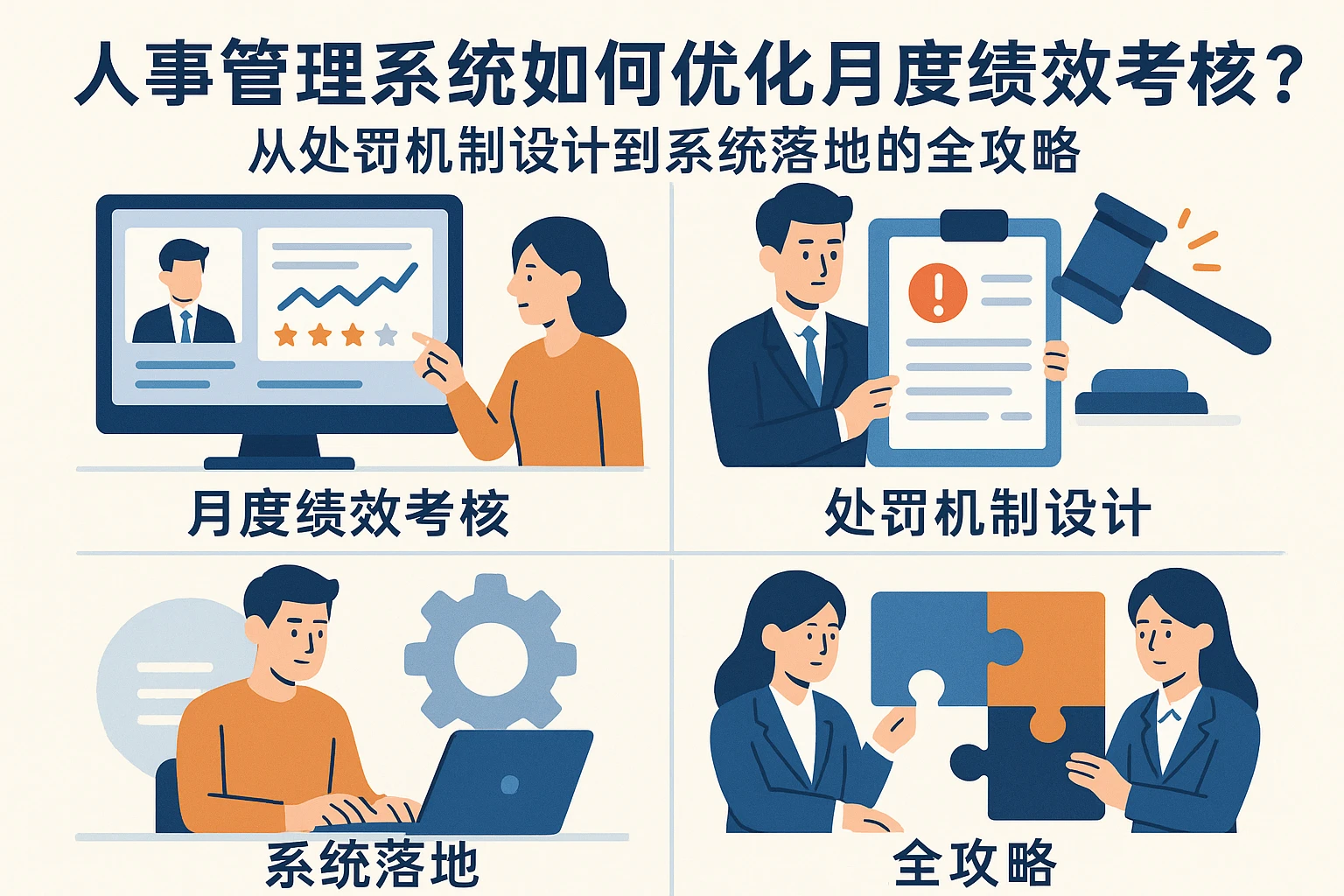 人事管理系统如何优化月度绩效考核？从处罚机制设计到系统落地的全攻略