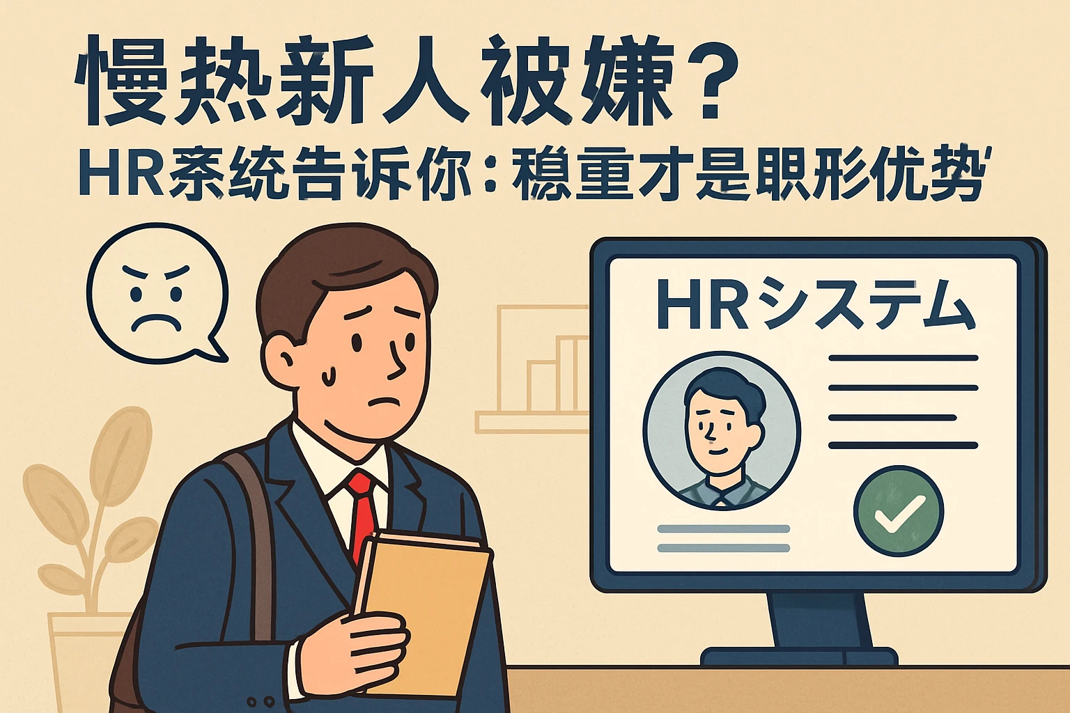 慢热新人被嫌？HR系统告诉你：稳重才是职场“隐形优势”