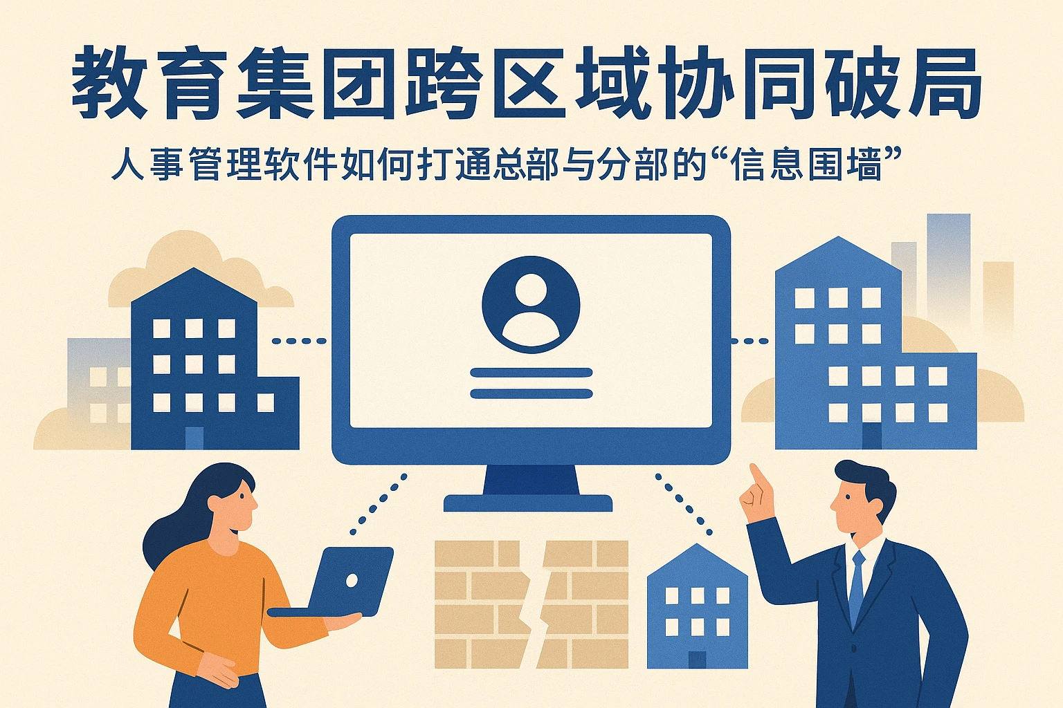 教育集团跨区域协同破局：人事管理软件如何打通总部与分部的“信息围墙”