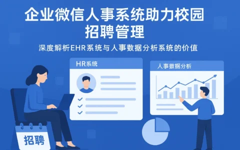 企业微信人事系统助力校园招聘管理——深度解析ehr系统与人事数据分析系统的价值