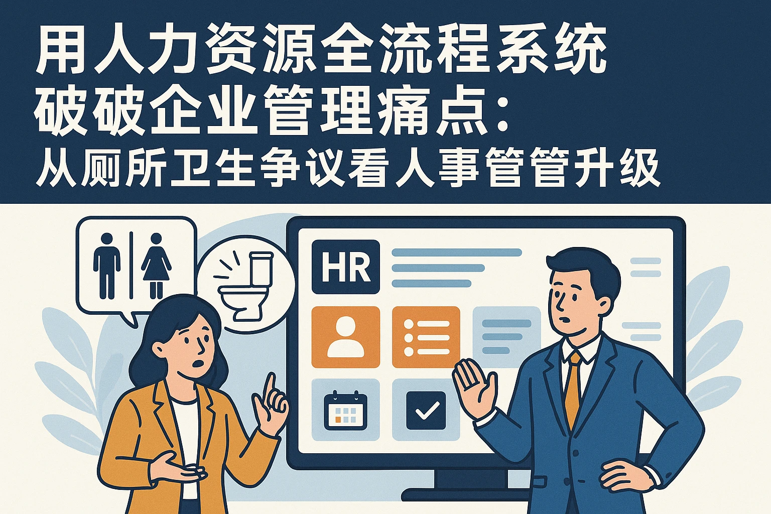 用人力资源全流程系统破解企业管理痛点：从厕所卫生争议看人事管理升级