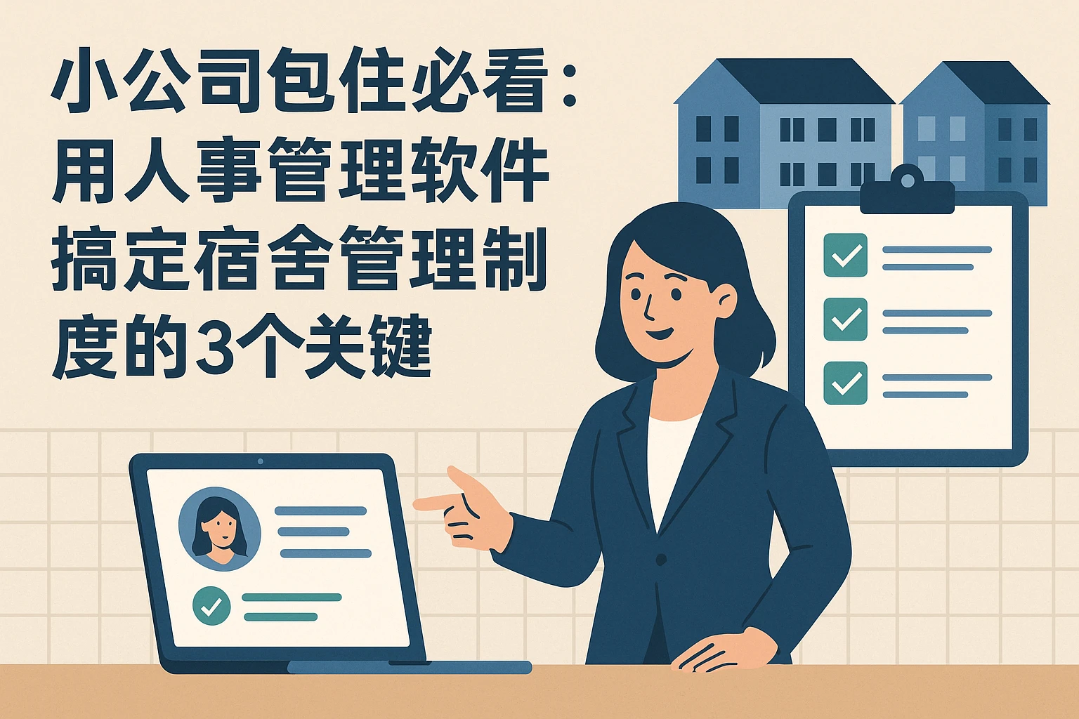 小公司包住必看：用人事管理软件搞定宿舍管理制度的3个关键